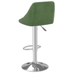 vidaXL Tabourets de bar lot de 2 vert foncé velours