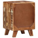 vidaXL Table de chevet 2 Pièces 37x32x50 cm bois massif de récupération