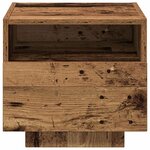 vidaXL Meuble de Chevet Bois ancien 40 x 39 x 37 cm Bois d'ingénierie