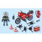 PLAYMOBIL 71466 - Pompier et moto - Action Hereos