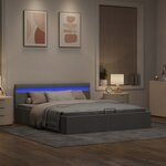 vidaXL Cadre de lit à rangement hydraulique sans matelas 160x200 cm