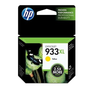 Hp 933xl cartouche d'encre jaune grande capacité authentique pour hp officejet 6100/6600/6700/7100/7510/7610 (cn056ae)