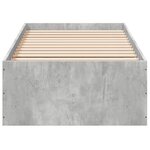 vidaXL Cadre de lit sans matelas gris béton 90x200 cm