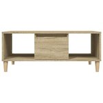 vidaXL Table basse Chêne sonoma 90x50x36 5 cm Bois d'ingénierie