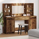 vidaXL Ensemble de Coiffeuse 3 Pièces Bois ancien 78.5 x 41 x 135 cm
