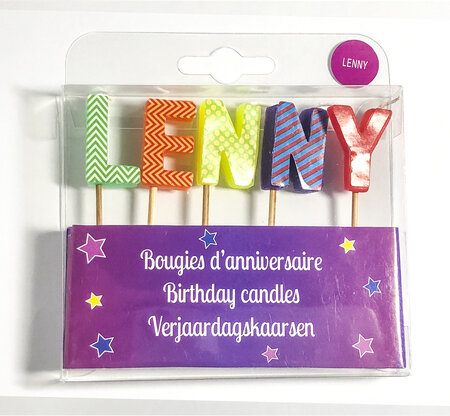 Bougies d'anniversaire lenny