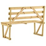 vidaXL Banc de jardin 120 cm Bois de pin imprégné