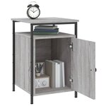 vidaXL Tables de chevet 2 Pièces sonoma gris 40x42x60cm bois d'ingénierie