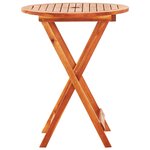 vidaXL Mobilier à dîner d'extérieur pliable 3 Pièces Bois d'eucalyptus