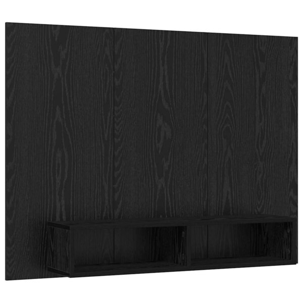 vidaXL Meuble TV mural Chêne noir 120 x 23.5 x 90 cm Bois d'ingénierie