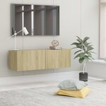 vidaXL Meuble TV Chêne sonoma 100x30x30 cm Bois d’ingénierie