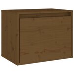 vidaXL Armoire murale Marron miel 45x30x35 cm Bois de pin massif