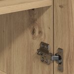 vidaXL Buffet chêne artisanal 79 x 38 x 80 cm Bois d'ingénierie
