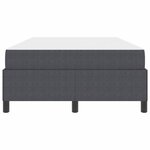 vidaXL Cadre de lit avec matelas Gris foncé 120 x 190 cm tissu