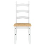 vidaXL Chaises à manger lot de 2 Corona blanc bois massif de pin