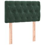 vidaXL Sommier à lattes de lit et matelas Vert foncé 80x200 cm Velours