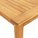 vidaXL Ensemble à manger de jardin 9 Pièces 180x90x75 cm bois d'acacia solide