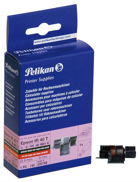 Ruban 1 Rl encreur Pour IR 40 T  TI 5045 SV  CP13 745/1 8mm x 9mm PELIKAN