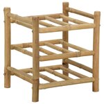 vidaXL Étagère à vin Bambou Naturel