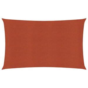 vidaXL Voile d'ombrage 160 g/m² Terre cuite 5x8 m PEHD