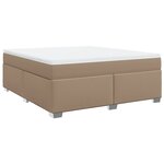 vidaXL Sommier à lattes de lit avec matelas Cappuccino 180x200 cm
