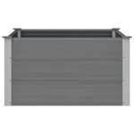 vidaXL Lit surélevé de jardin WPC 100x100x54 cm Gris