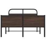 vidaXL Cadre de lit sans matelas 120x200 cm chêne marron