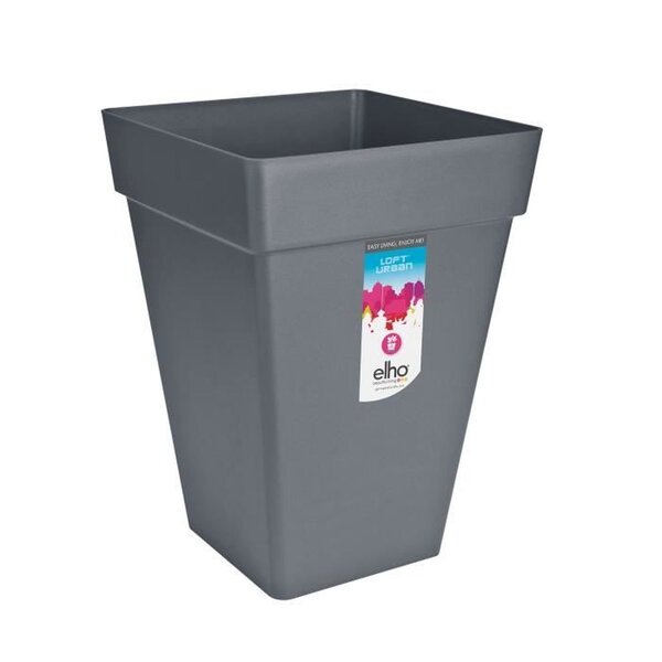 Loft Urban Bac à fleurs Carré Haut 37 - Noir Ø 37 x 51 cm