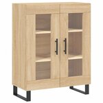 vidaXL Buffet haut Chêne sonoma 69 5x34x180 cm Bois d'ingénierie