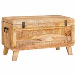 vidaXL Boîte de rangement 70 x 35 x 40 cm bois de manguier massif