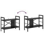 vidaXL Étagère Chêne noir 75 x 30 x 58 5 cm Bois d'ingénierie