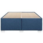 vidaXL Cadre de lit sans matelas bleu 160x200 cm tissu