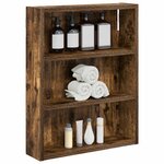 vidaXL Armoire murale de salle de bain Chêne Fumé 40 x 10 x 50 cm