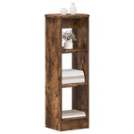 vidaXL Meuble d'appoint Chêne Fumé 40 x 40 x 100 cm Bois d’ingénierie