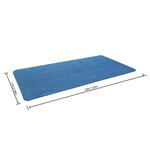 Bestway Couverture solaire de piscine rectangulaire 703x336 cm Bleu