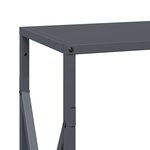 vidaXL Portant de bois chauffage anthracite 34x25x70 cm