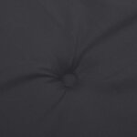 vidaXL Coussin de banc de jardin noir 150x50x4 cm tissu oxford