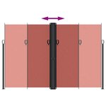 vidaXL Auvent latéral rétractable terre cuite 220x600 cm