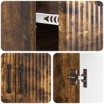 vidaXL Buffet Chêne fumé 66 x 34 5 x 87 cm Bois d'ingénierie