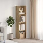 vidaXL Bibliothèque/Meuble TV vieux bois 36x30x143cm bois d'ingénierie