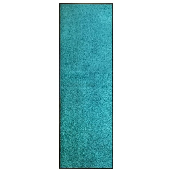 vidaXL Paillasson lavable Cyan 60x180 cm