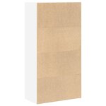 vidaXL Bibliothèque blanc 60x30x114 cm bois d'ingénierie