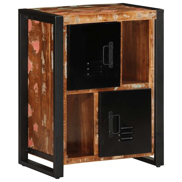 vidaXL Buffet multicolore 55x35x70 cm bois massif récupération
