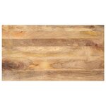 vidaXL Dessus de table 100x70x3 8cm rectangulaire bois massif manguier