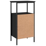vidaXL Tables de chevet 2 Pièces noir 41x31x80 cm bois d’ingénierie