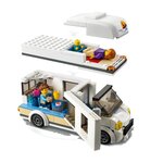 Lego city 60283 le camping-car de vacances  jeu de voiture pour garçon ou fille  idéal pour les vacances d'été