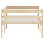 vidaXL Cadre de lit bois de pin massif 90x200 cm