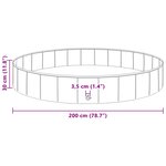 vidaXL Piscine pour enfants Rouge Ø200 x 30 cm