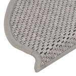vidaXL Tapis d'escalier autocollants aspect sisal 15 Pièces 65x21x4 cm