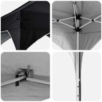 vidaXL Tente de fête pop-up 194 x 194 x 245 cm Anthracite